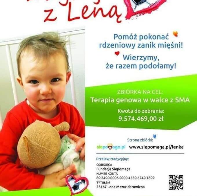 Zbieramy nakrętki dla Lenki