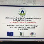 Zakończyliśmy szkolenia on-line dla Grantobiorców