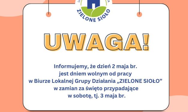 2 maja dniem wolnym od pracy