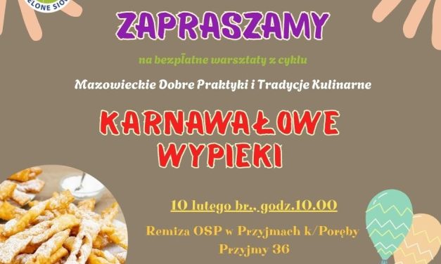 Zapraszamy na warsztaty karnawałowe