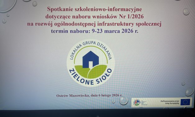 Spotkanie informacyjno-szkoleniowe LGD „ZIELONE SIOŁO”