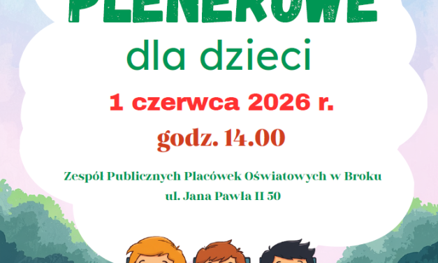 Uwaga najmłodsi mieszkańcy obszaru LGD „ZIELONE SIOŁO”!